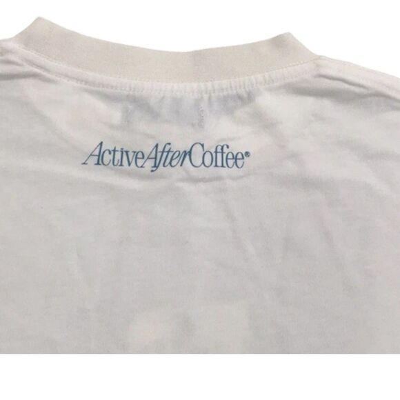 Active After Coffee Graphic T Shirt Unisex I Am Here Now M - Picture 3 of 8